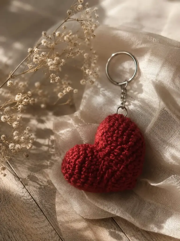 Heart key chain